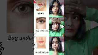 Nasal patternUnder eye bagsface yoga mouth wrinkl faceexercises skincare faceyoga yogaasanas [upl. by Necila509]