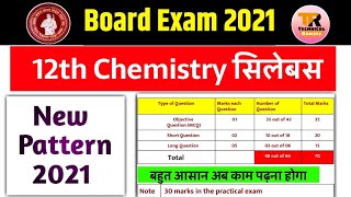 12th Chemistry New Syllabus 2021New Pattern Chemistry Bihar Board 2021Chemistry Syllabus 2021 [upl. by Ittak]