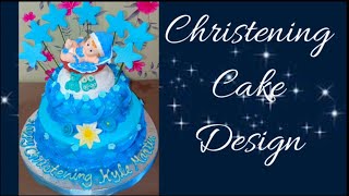 BOILED ICING CHRISTENING CAKE [upl. by Gladdie]