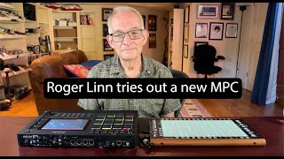 Roger Linn tries out a new Akai MPC [upl. by Daveta852]