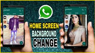 Fm Whatsapp me home screen photo kaise Lagaye  How to Change whatsapp background  fmWhatsapp [upl. by Ley]