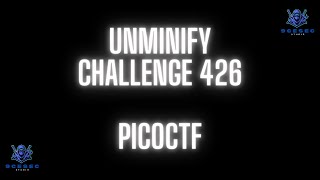 PICOCTF  UNMINIFY  Challenge Walkthrough [upl. by Ellinnet21]