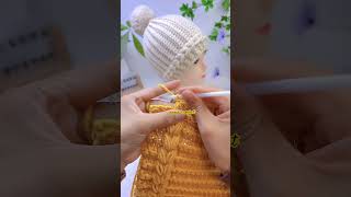 Easy to crochet beanie hat crochet crochetpatterns crochethat [upl. by Charla]