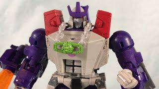 Transformers Generations Select Leader Class G1 Toy Colors GALVATRON Review [upl. by Margaux324]