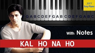 easy piano songs hindi kal ho na ho [upl. by Alurta784]