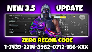 BGMI 35 Update 🔥 Best Sensitivity Code amp 5 Fingers Control Settings  BGMI  Pubg Mobile 2024 [upl. by Chambers935]