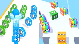 Jelly Run 2048 Vs Long Neck Run  Android Ios game all levels  new Update [upl. by Lunn]