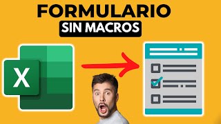 ⭐ FORMULARIO en EXCEL⭐ SIN VBA [upl. by Drawets]