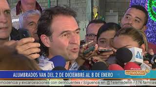 El 2 de diciembre se enciende el alumbrado navideño en Medellín Noticias  Telemedellín [upl. by Lebasiairam915]