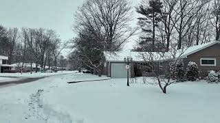 Relaxing Winter Snow Walk in Southern Ontario Canada [upl. by Wj]