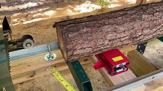 Why you should use a toe board with tapered logs on a sawmill [upl. by Mumford]