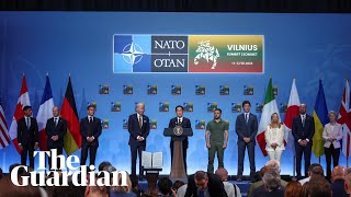 Leaders hold press conference as Nato summit draws to close – watch live [upl. by Noffihc]