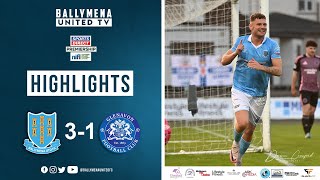 Match Highlights I Ballymena United 31 Glenavon [upl. by Korb]