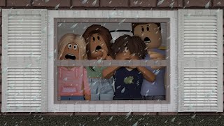 A TORNADO HIT our HOUSE  Roblox Bloxburg Family Roleplay wvoices [upl. by Veronika]