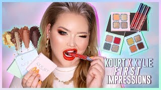 KOURT x KYLIE COSMETICS First Impressions amp Swatches [upl. by Seraphim54]