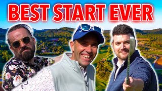 PULA GOLF RESORT  GOLF COURSE VLOG  Break Par Part 1 with alexetchesgolf amp Rory [upl. by Airrotal]