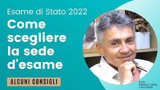 Come scegliere la sede dove sostenere lEsame di Stato [upl. by Halbert]