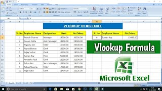 How To Use VLOOKUP Formula in Microsoft Excel  VLOOKUP in Excel  Excel VLOOKUP [upl. by Orvil]