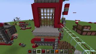 4 block hightall Minecraft Castle GatePortcullis Showcase [upl. by Mattson]