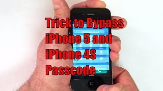 How to Bypass iPhone 5 and iPhone 4S Passcode [upl. by Iives]