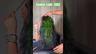 Versatile Quick Weave💚Green Skunk Stripe Color  Middle Part Leave Out Tutorial Ftulahair [upl. by Nybor375]