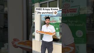 Free Krispy Kreme Donuts 🍩 krispykreme fastfood [upl. by Erving12]