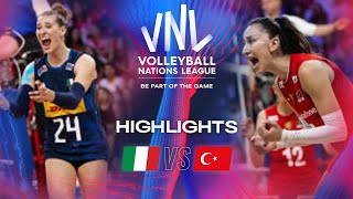 🇮🇹ITA vs 🇹🇷TUR  Highlights  Week 1  Womens VNL 2024 [upl. by Novi]