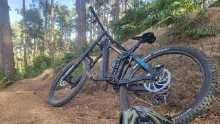 Woburn bike park on DH bike FHD [upl. by Yhtorod178]