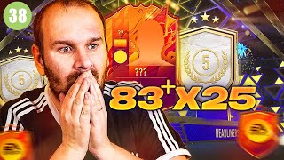 JOUVRE MON PACK 83 X25 ET MES RECOMPENSES FUT CHAMPION  FIFA 22 0€ 38 [upl. by Alacim822]