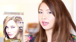 LOREAL UL61 HOW TO DYE DARK HAIR TO ASH BROWN [upl. by Inalial444]