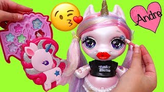 Bebes Unicornio juegan Dominó y se maquillan  Muñecas y juguetes con Andre [upl. by Gerdeen]