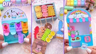 DIY Miniature Crafts Idea  Paper Craft Ideas  Easy Craft Ideas  school hacks  mini juice stall [upl. by Wemolohtrab]