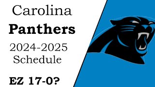 Panthers 20242025 NFL schedule [upl. by Mrots]