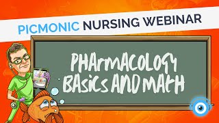 Pharmacology Basics and Math  Picmonic Nursing Webinar [upl. by Retrak367]