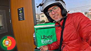 Descubra como é trabalhar como estafeta na Uber Eats em Portugal [upl. by Ardnuahsal775]