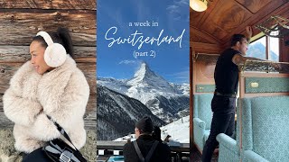 SWITZERLAND VLOG PT 2 long lunching in Zermatt and visiting the famous quotbillionaire townquot Gstaad [upl. by Elokcin]