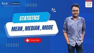 Mean Median amp Mode Statistics  Radix Classroom  Tauhidul Islam [upl. by Gnof]