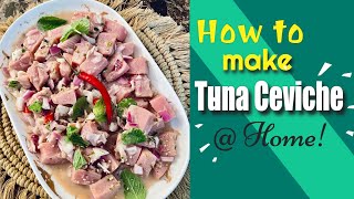 How to make Tuna Ceviche at Home  Gie Cucina shorts [upl. by Marciano456]