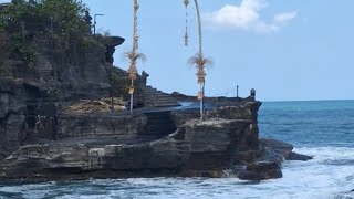 Tenah Lot Temple sea side at Bali Indonesia [upl. by Gundry879]