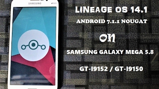 Lineage OS 141 711 on Galaxy Mega All variants Both 58 amp 63 [upl. by Nuj]