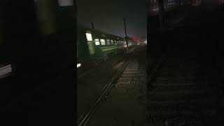 Check the horn sound of GEU40 9011 Leading 5UP Green line Express Crossing Kot Lakhpat Station [upl. by Jit]