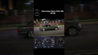 Acceleration W126 500SEL automobile mercedes mercedesbenzcars w126 car acceleration [upl. by Osmund217]