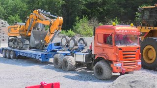 Epic RC Vehicles In Action  Liebherr R956 Transport [upl. by Gyatt]