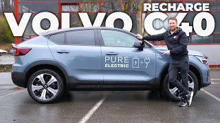 New Volvo C40 Recharge Electric 2022 Review [upl. by Alleinnad58]