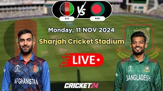 Cricket 24 Afghanistan vs Bangladesh 3rd ODI Live Match  AFG vs BAN Live [upl. by Annaed]