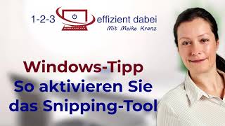 WindowsTipp So aktivieren Sie das SnippingTool [upl. by Ahsiekin]