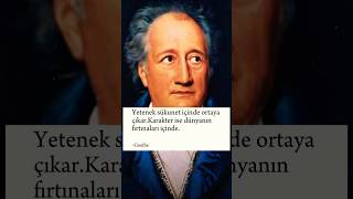 Goethe  Yetenek ve karakter nasıl ortaya çıkarfelsefe [upl. by Cyril]