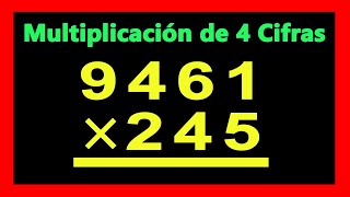 ✅👉 Multiplicaciones de 4 cifras Arriba y 3 Abajo [upl. by Sedrul]