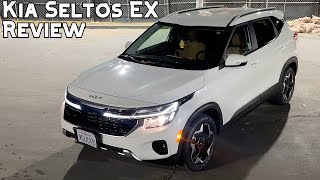 2024 Kia Seltos EX Full Review  Weird Features on a Nice Little SUV [upl. by Dnalyram34]