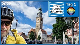 Fünf Flüsse Radweg 2022 Tag1 Nürnberg  Königstein [upl. by Devondra]